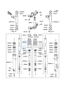 W800 EJ800ADF GB XX (EU ME A(FRICA) drawing Front Fork