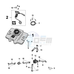 FIGHT 3 A 4T LE MANS drawing TANK AND FUEL PUMP PAILOLI