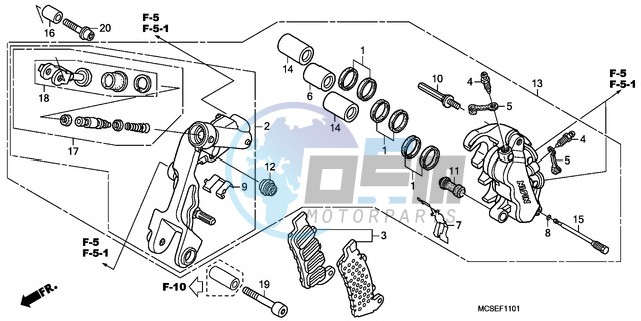 L. FRONT BRAKE CALIPER