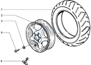 50 4T drawing Front wheel