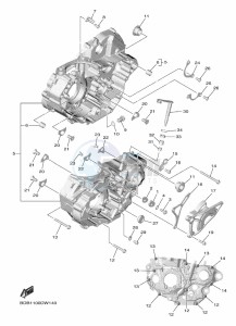 WR450F (BDB8) drawing CRANKCASE