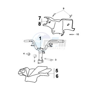 LUDIX 10 OR SNAKE drawing HANDLEBAR