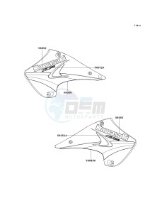 KX 250 R [KX250] (R1) R1 drawing DECALS