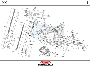 MX-BLUE 50 drawing CHASSIS