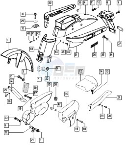 STREETMATE_24-45kmh_K3-K7 50 K3-K7 drawing Frame