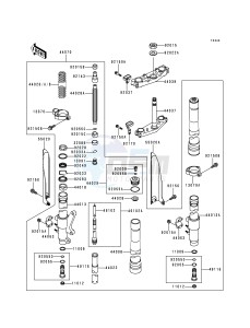 KX 125 K [KX125] (K2) [KX125] drawing FRONT FORK