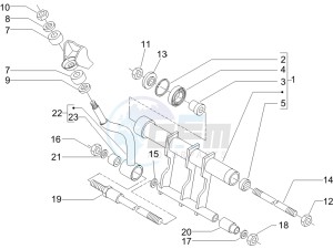 Beverly 500 Cruiser e3 2007-2012 drawing Swinging arm