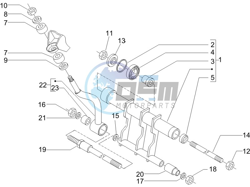 Swinging arm