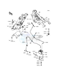 NINJA 300 ABS EX300BGFA XX (EU ME A(FRICA) drawing Brake Piping