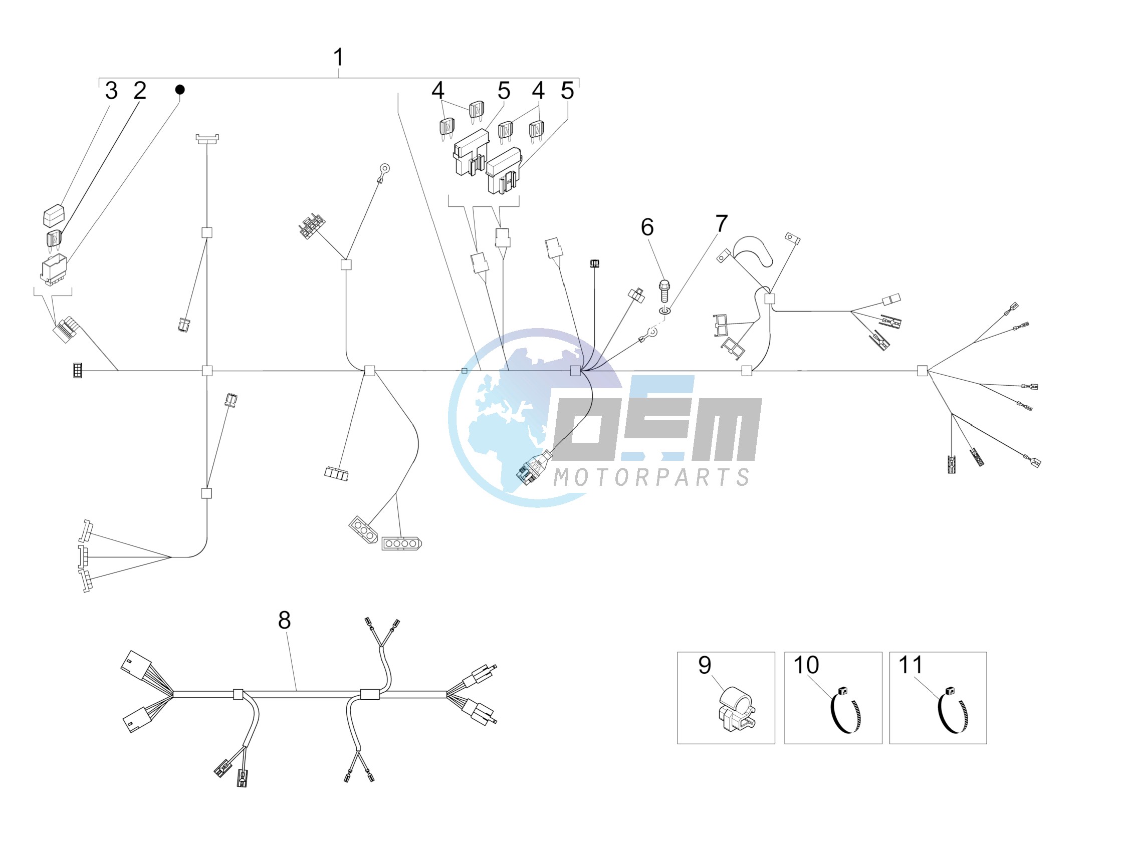 Main cable harness