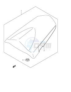 GSX-R1000 (E2) drawing SEAT TAIL BOX (MODEL K3)