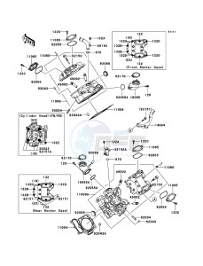 KFX700 KSV700B6F EU drawing Cylinder Head