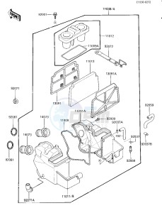 EX 250 E [NINJA 250R] (E1-E2) [NINJA 250R] drawing AIR CLEANER