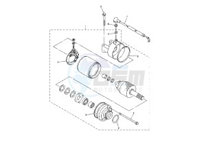 YZF R6 600 drawing STARTING MOTOR