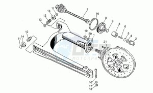 V 65 650 Polizia - PA NuovoTipo Polizia/PA NuovoTipo drawing Swing arm-to frame pg17000