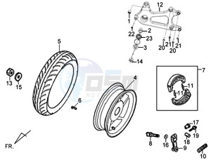 X'PRO 50 (45 KM/H) (AE05W4-FR) (L4-M1) (M1 - 2021) drawing REAR WHEEL