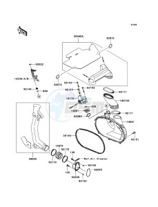 KVF650 4x4 KVF650D7F EU GB drawing Converter Cover