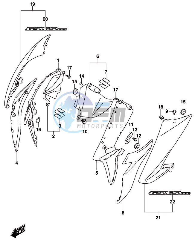 FRAME BODY COVER (GSX-S1000AL8 E21)