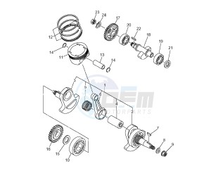 XT X 660 drawing CRANKSHAFT AND PISTON