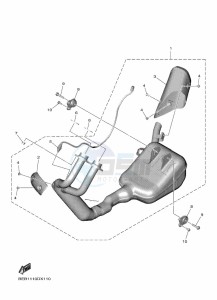 YZF690-U YZF-R7 (BJT1) drawing EXHAUST