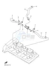 XJ6NA 600 XJ6-N (NAKED, ABS) (36BF 36BG) drawing AIR INDUCTION SYSTEM