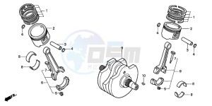 VT1100D2 drawing CRANKSHAFT/PISTON