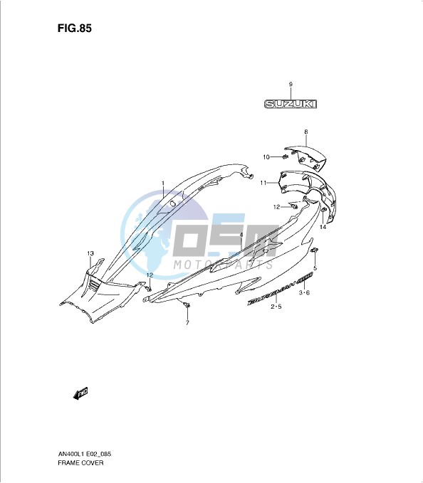 FRAME COVER (AN400L1 E19)