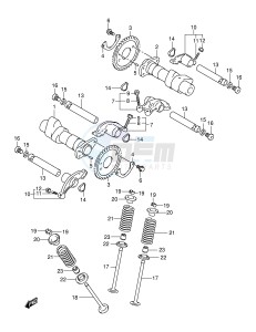 VL250 (E2) drawing CAMSHAFT - VALVE