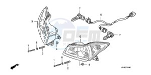 TRX420FPMA U / PS 4WD drawing HEADLIGHT