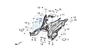 JOYMAX 125 I ABS drawing FOOTREST