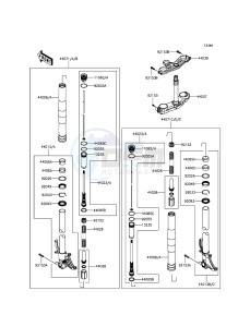 NINJA ZX-10R ABS ZX1000KFFA FR XX (EU ME A(FRICA) drawing Front Fork