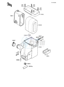 KE 175 D [KE175] (D4-D5) [KE175] drawing AIR CLEANER -- 82-83 KE175-D4_D5- -