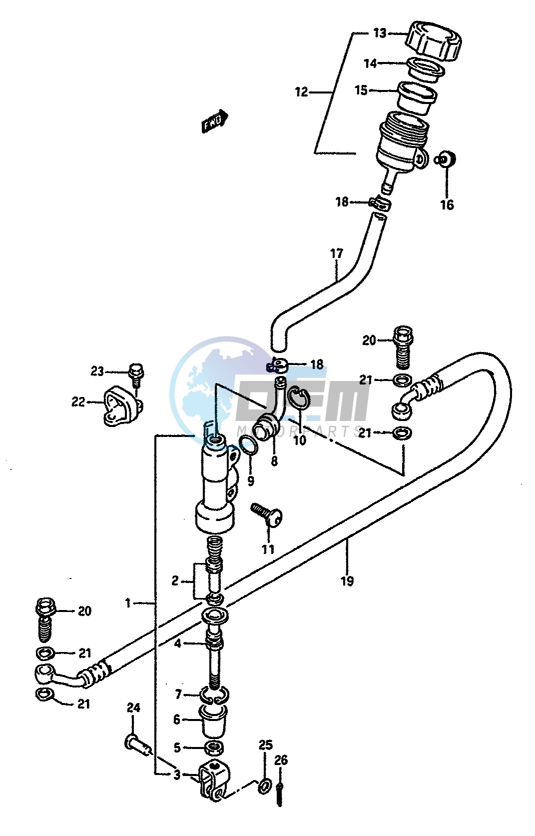 REAR MASTER CYLINDER (MODEL J)