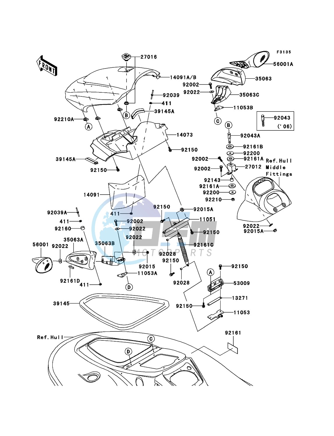 Hull Front Fittings