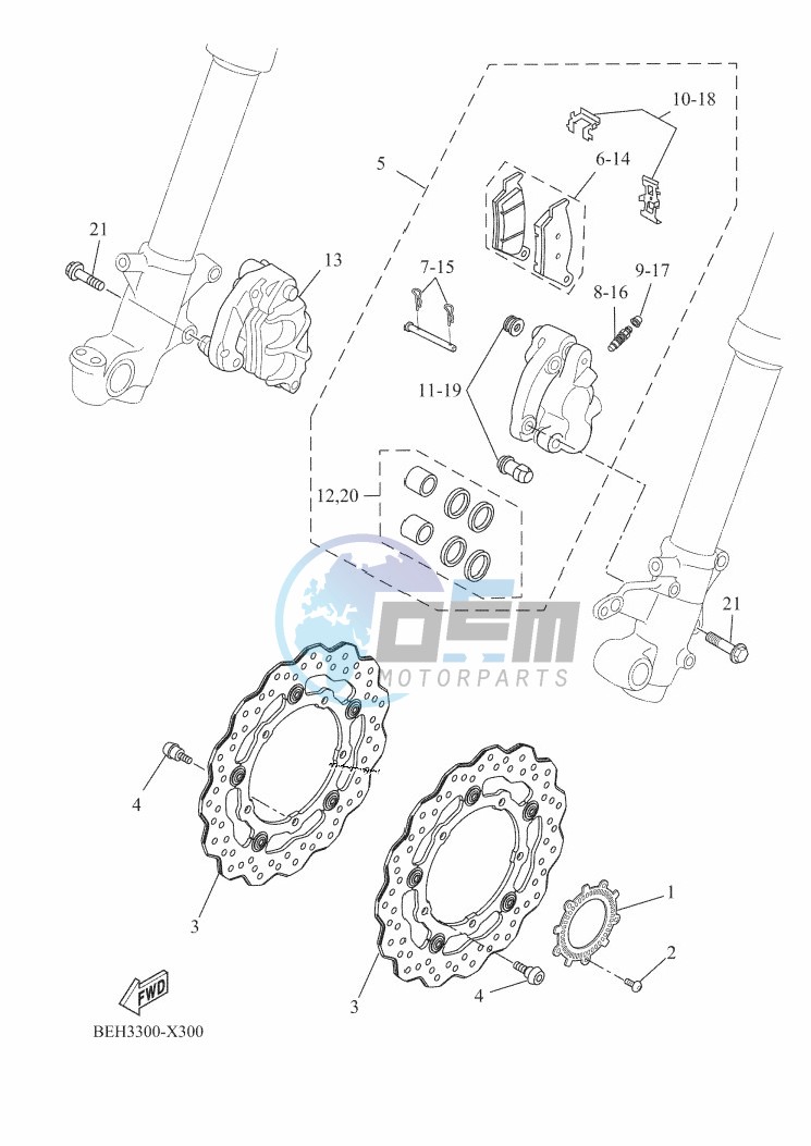 FRONT BRAKE CALIPER