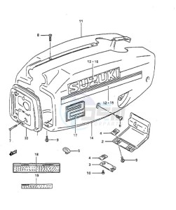 DT 2 drawing Engine Cover (1994 to 1996)