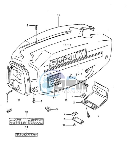 Engine Cover (1994 to 1996)