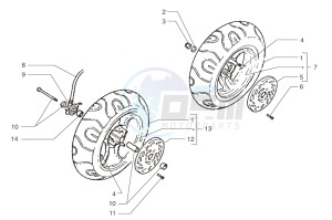 Ark LC Silver-Blue 50 drawing Front wheel-Rear wheel