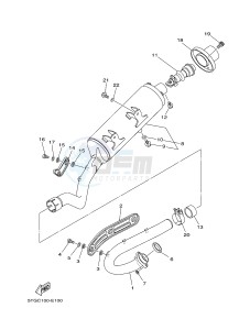 YFZ450 YFZ450B (1PD2 1PD3 1PD1) drawing EXHAUST