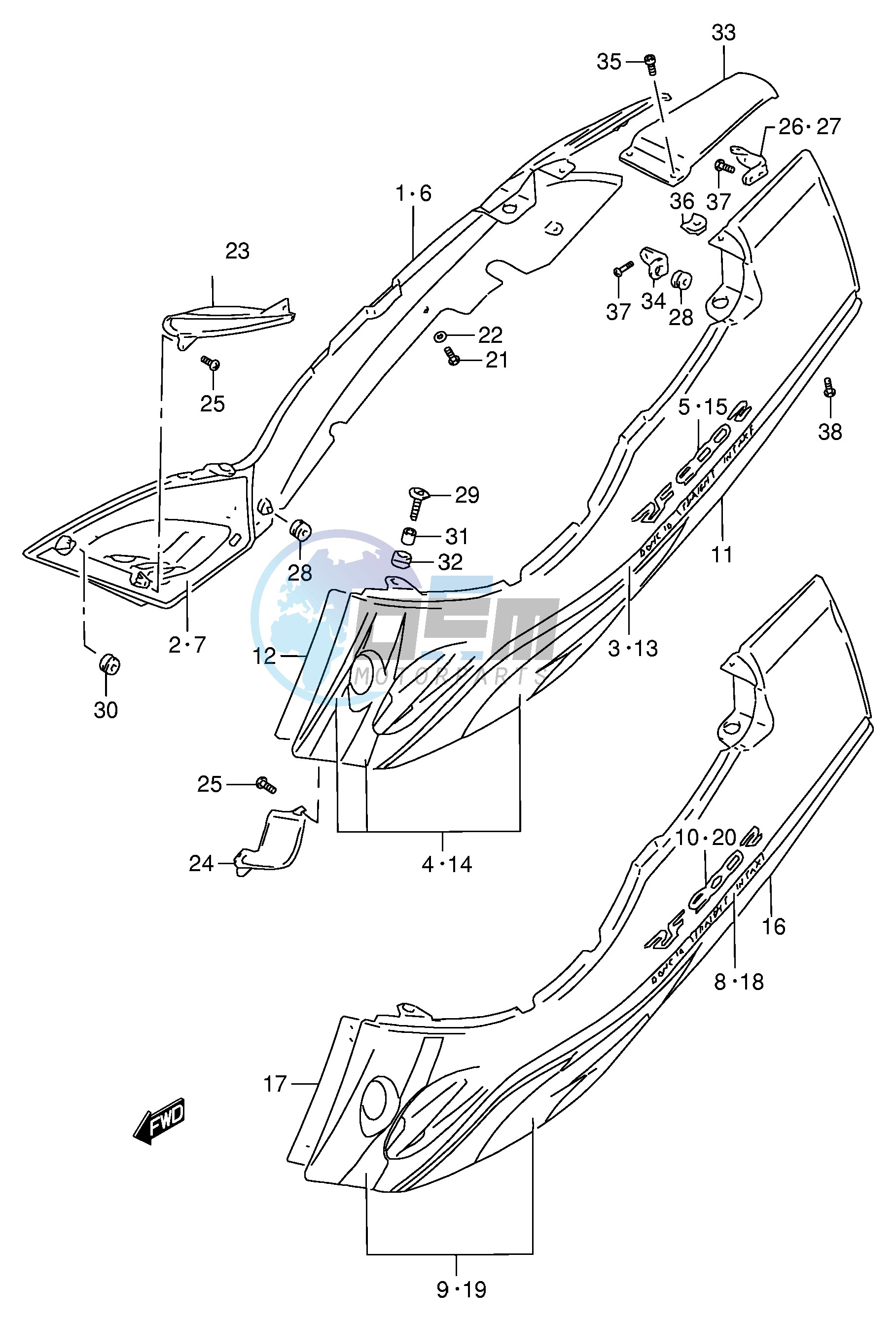 FRAME COVER (MODEL T V)