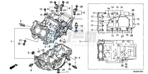 NC700XAD NC700X ABS Europe Direct - (ED) drawing CRANKCASE