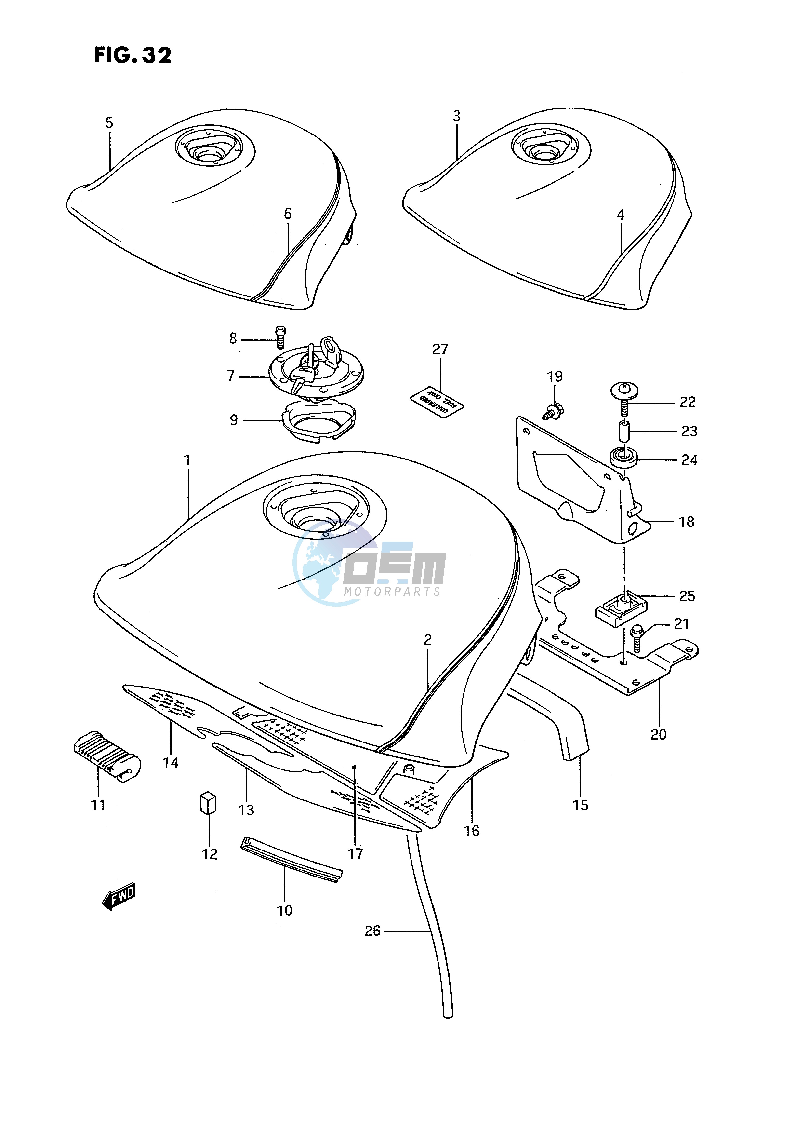 FUEL TANK (GSX1100FJ)