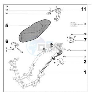 TWEET PX drawing FRAME AND SADDLE TANK BREED