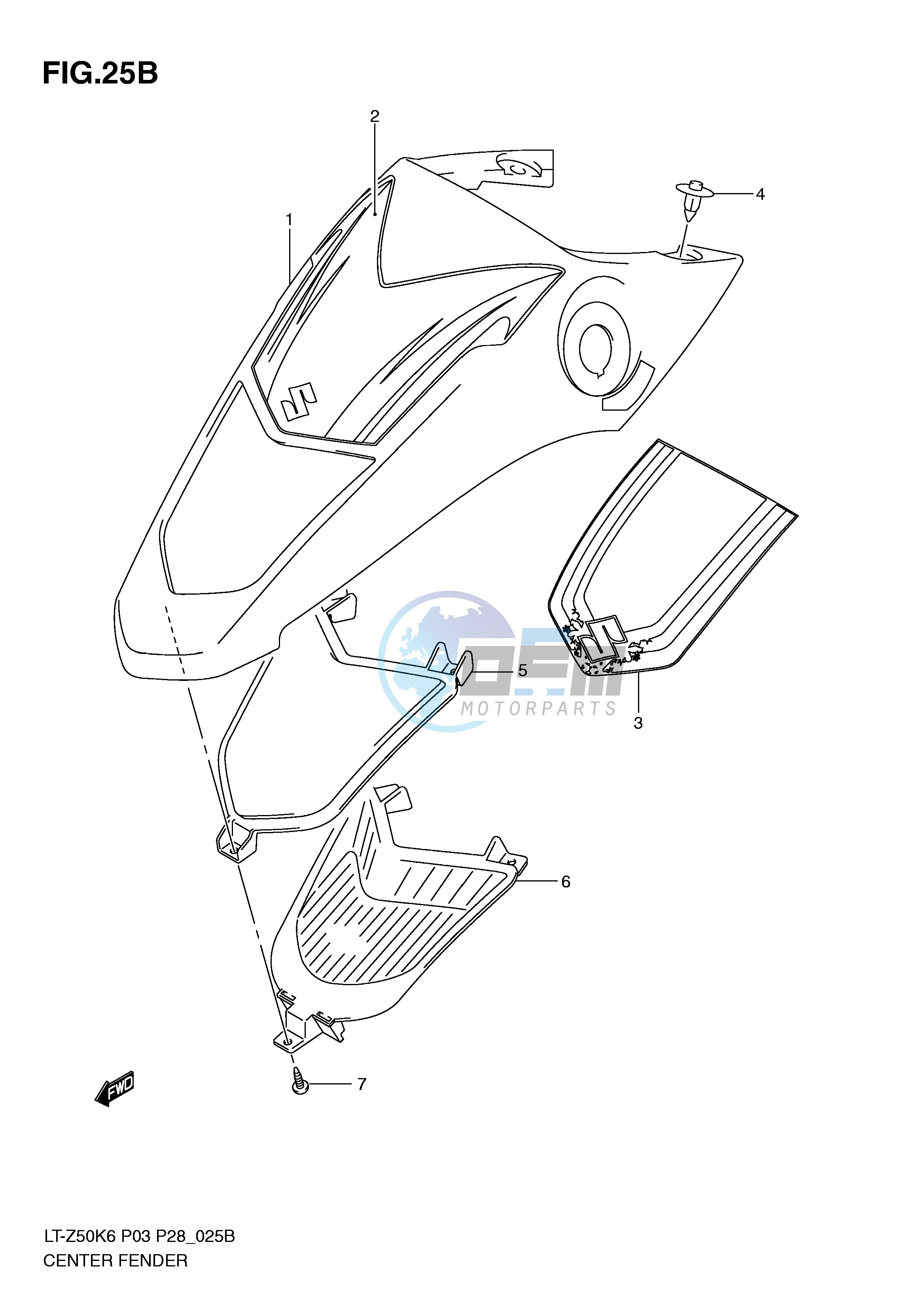 CENTER FENDER (MODEL L0)