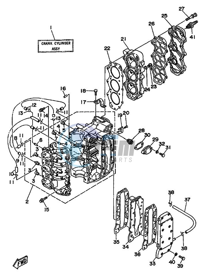 CYLINDER--CRANKCASE