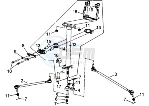 QUADRAIDER 600 drawing STUURROD