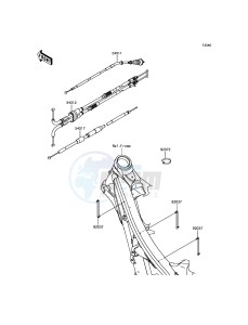 KLX450R KLX450AHF EU drawing Cables