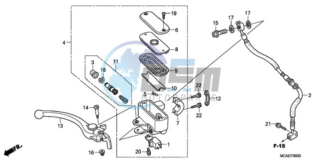 FRONT BRAKE MASTER CYLINDER