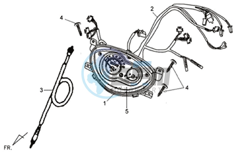 DASHBOARD / SPEEDOMETER CABLE / WIRING HARNASS