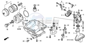 CB600FA39 Spain - (SP / ABS ST) drawing OIL PAN/OIL PUMP